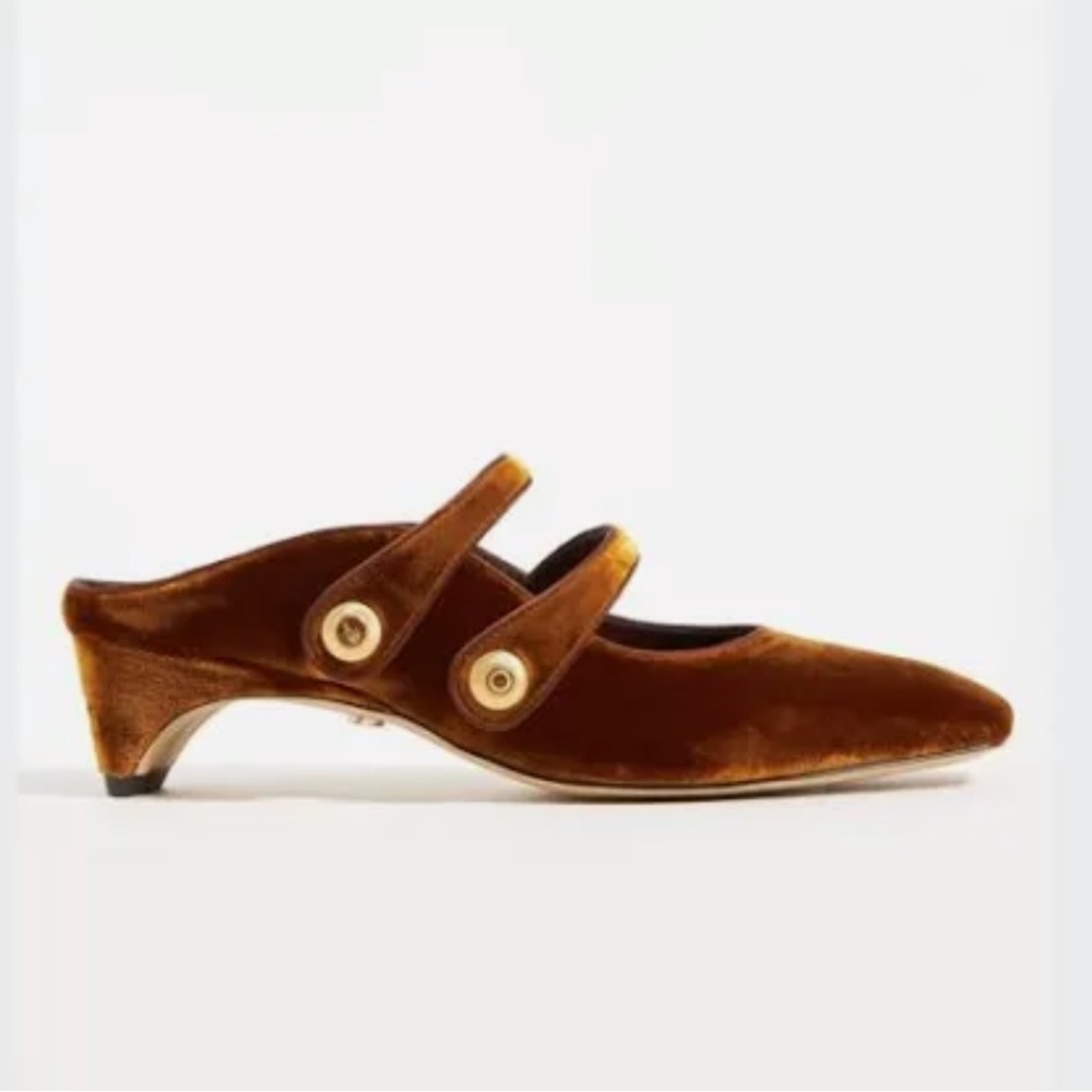 Sam Edelman Cocoa Bronze McKenna Mary Jane Mule Size 8 NWOT